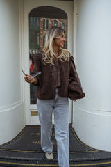 Brown Sleeveless Taoh Vest