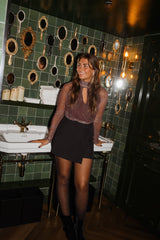 Brown Semi-Sheer Bodysuit