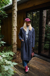 Charcoal Grey Longline Woolen Coat