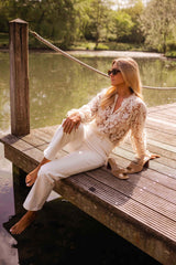 Sweet Crochet Lace Blouse