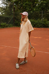 Pale Yellow Looose Fit Midi Dress