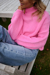 Pink Pullover Knit Sweater
