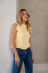 Yellow Self-Tie Top