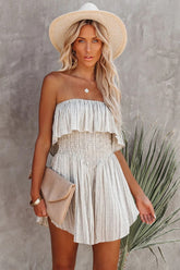 Fairgrounds Smocked Strapless Romper
