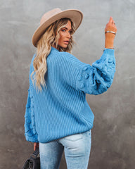 Fall Bucket List Knit Sweater - Dark Blue - FINAL SALE