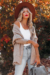 Fenix Pocketed Knit Cardigan - Taupe - FINAL SALE