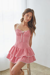 Cute Open Back Mini Dress