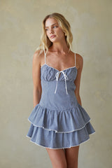 Sweet Princess Open Back Mini Dress