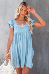Firefly Tencel Pocketed Babydoll Dress