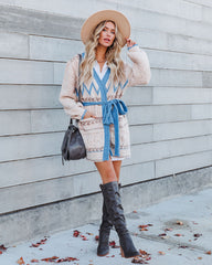 Foghorn Pocketed Belted Knit Cardigan