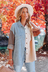 Garwood Colorblock Corduroy Shacket