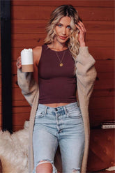 Halo Seamless Crop Top - Huckleberry