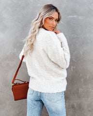 Happy Thoughts Button Front Cardigan - Ivory