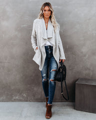 Harvard Pocketed Drape Coatigan