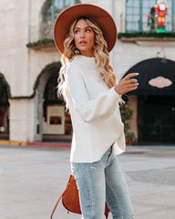 Kaplan Mock Neck Knit Sweater - Ivory