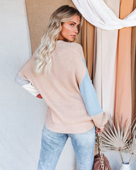 Lennox Button Front Colorblock Cardigan