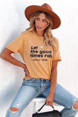 Let The Good Times Roll Cotton Blend Tee