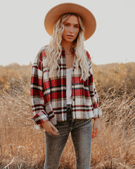 Liverpool Plaid Button Down Shacket