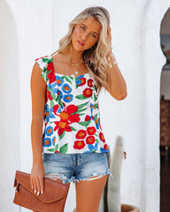 Love Grows Fonder Ruffle Peplum Tank