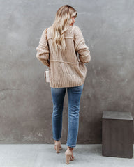 Luxley Relaxed Button Front Knit Cardigan