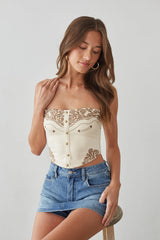 Vintage Floral Embroidered Top