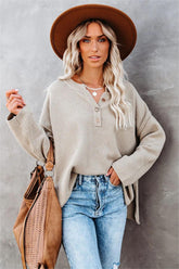 Montana Cotton Henley Sweater