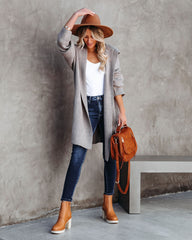 Myres Pocketed Hooded Knit Cardigan - Mocha