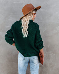 Quay Turtleneck Knit Sweater - Hunter Green - FINAL SALE