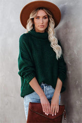 Quay Turtleneck Knit Sweater - Hunter Green - FINAL SALE