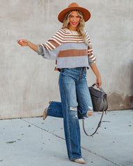 Raphael Striped Crop Knit Sweater