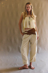 Khaki Casual Cargo Pants