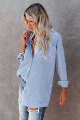 Rodrigo Cotton Striped Button Down Shirt