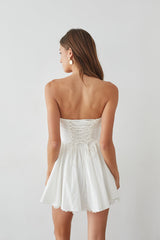 Sweet Princess Strapless Corset Mini Dress