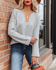 Snow Joke Knit Sweater - Heather Grey - FINAL SALE