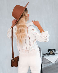 Suranne Collared Open Knit Sweater - FINAL SALE