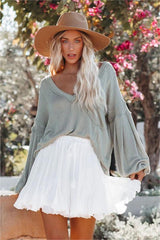 Times Movin Fast Ruffle Mini Skirt - Off White