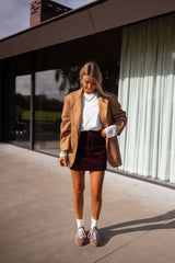 Camel Suede-Like Jacket