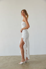 Vivienne Lace Ruffle Maxi Dress
