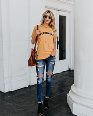 Weekender Distressed Vintage Cotton Tee