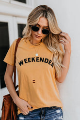 Weekender Distressed Vintage Cotton Tee