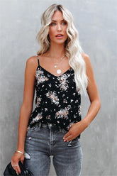 Yolo Floral Crop Cami Tank