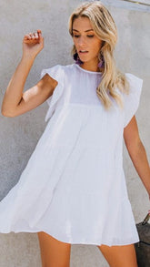 White Babydoll Mini Dress