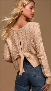 Blush Cable Knit Sweater