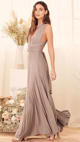 Taupe Convertible Maxi Dress