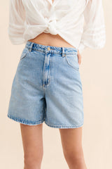 Light Blue Denim Shorts