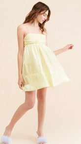 Yellow Slip Mini Dress