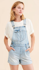 Light Blue Denim Shortalls