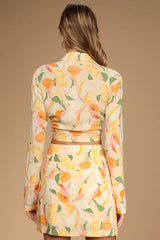 Yellow Tulip Mini Skirt