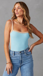 Light Blue Knit Tank Top