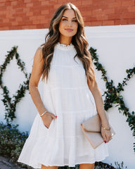 White Tiered Babydoll Dress